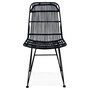 Voir la diapositive 2 : Paris Prix Chaise Design en Rotin  Caracas  88cm Noir