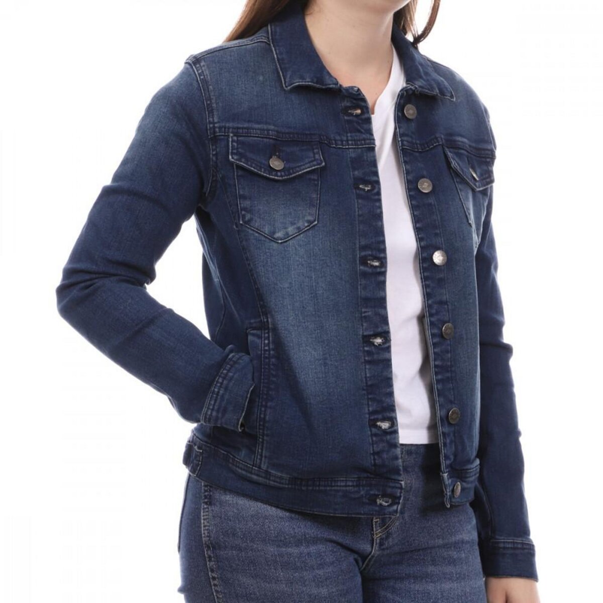 Lee Cooper Veste en Jean Bleu Femme Lee Cooper Orra pas cher