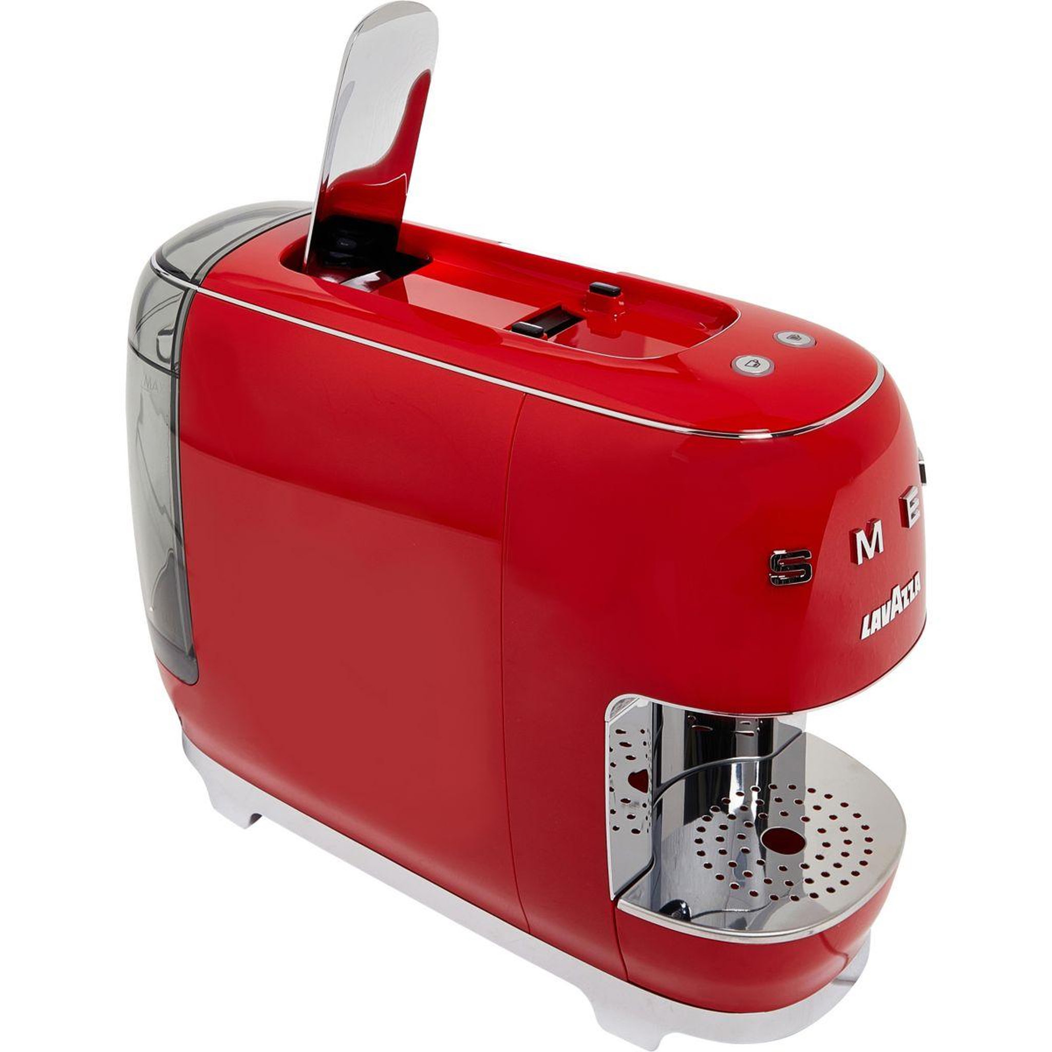 Voir la diapositive 5 : LAVAZZA Cafetière à dosette smeg rouge