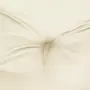 VIDAXL Coussin de banc de jardin blanc creme 100x50x7 cm tissu oxford
