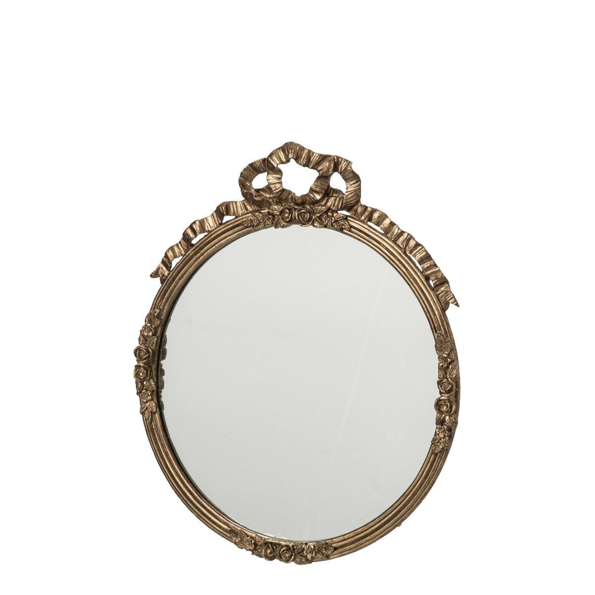 Voir la diapositive 2 : J-LINE Miroir mural baroque  ted  35cm bronze