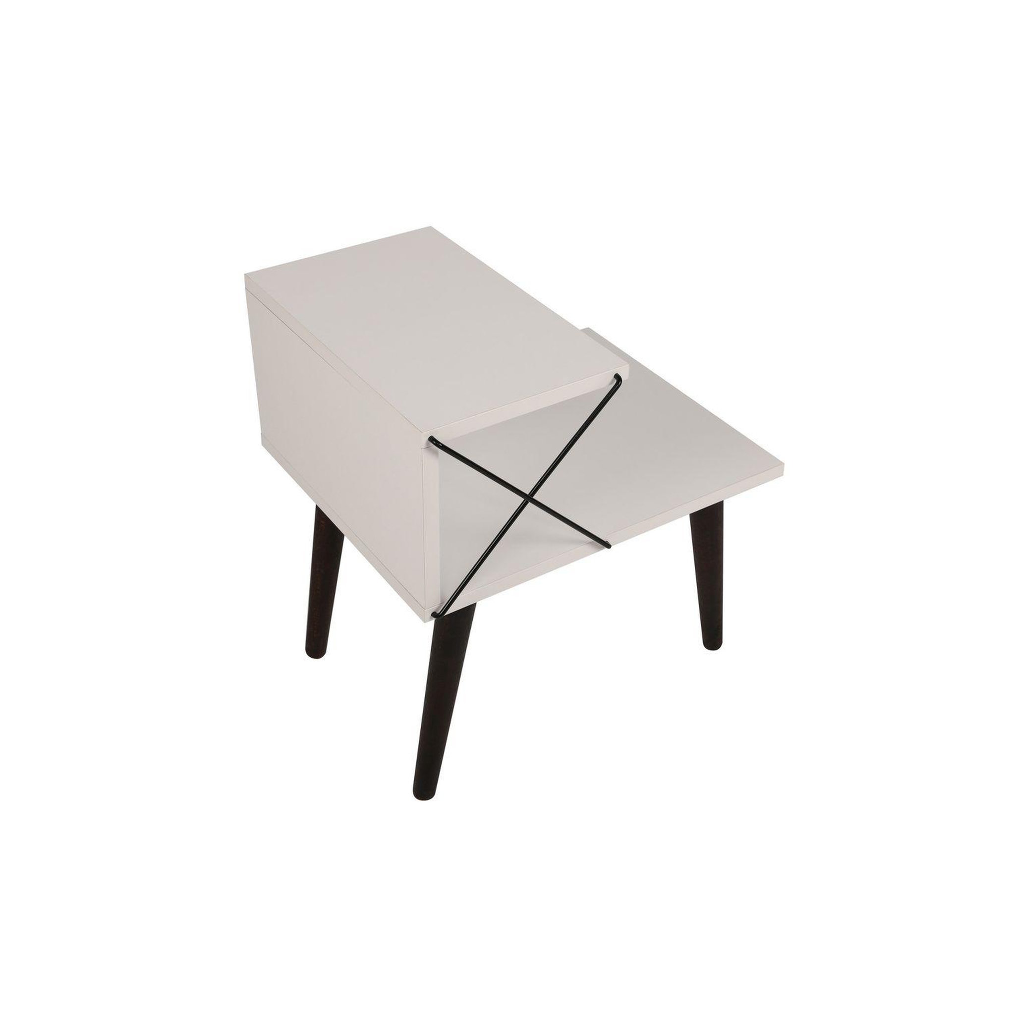 Voir la diapositive 6 : TOILINUX Table d'appoint en bois et métal nino
