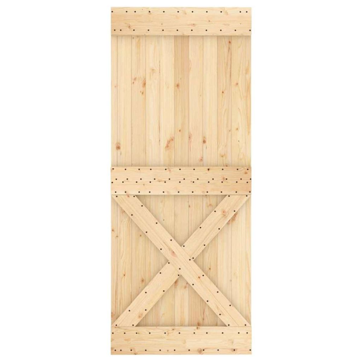 VIDAXL Porte NARVIK 85x210 cm bois massif de pin
