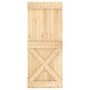 Voir la diapositive 5 : VIDAXL Porte NARVIK 85x210 cm bois massif de pin