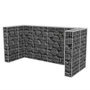 Voir la diapositive 5 : VIDAXL Cadre de gabion de poubelle triple Acier 250 x 100 x 120 cm