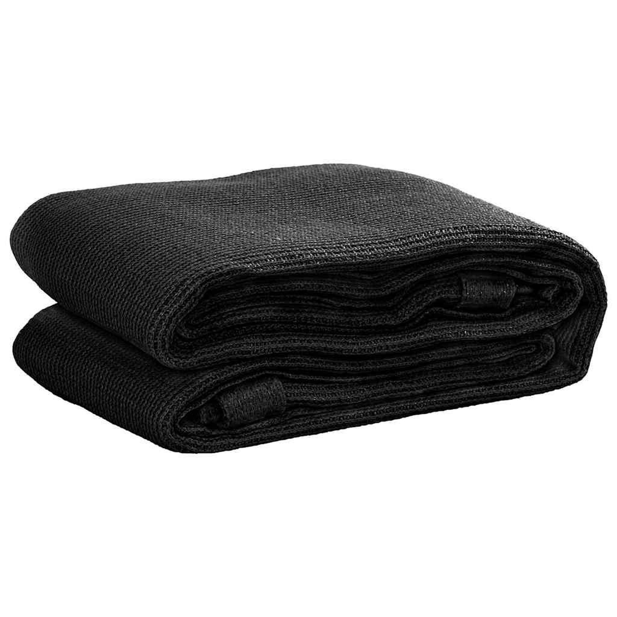VIDAXL Tapis de tente 200x400 cm noir