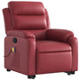 Voir la diapositive 4 : VIDAXL Fauteuil inclinable de massage Rouge bordeaux Similicuir