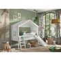 Voir la diapositive 3 : Paris Prix Lit Cabane & Toboggan Enfant  Housebed  90x200cm Blanc