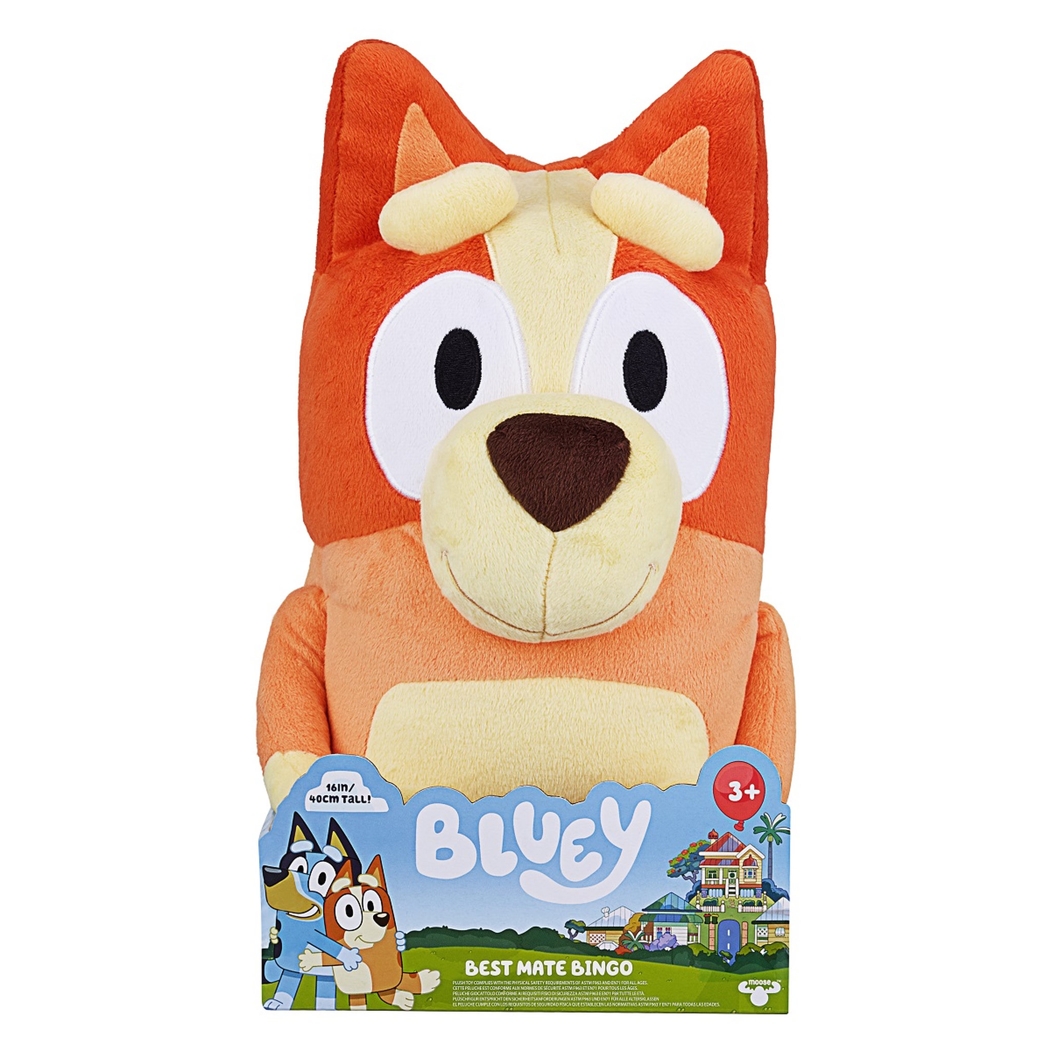Voir la diapositive 3 : MOOSE TOYS Grande Peluche Bingo 40 cm - Bluey