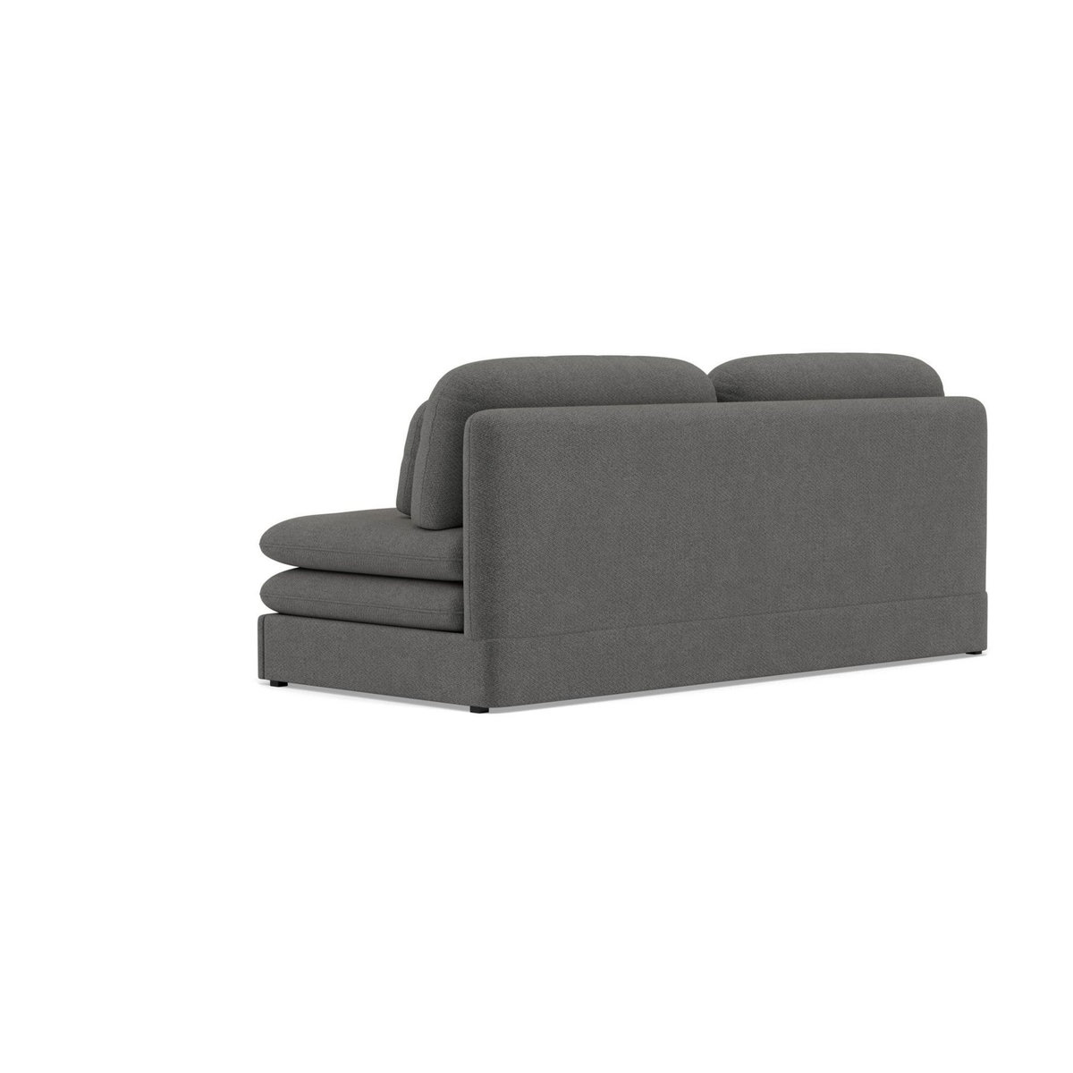 LISA DESIGN Ysal - canapé 3 places convertible déplimousse en velours texturé