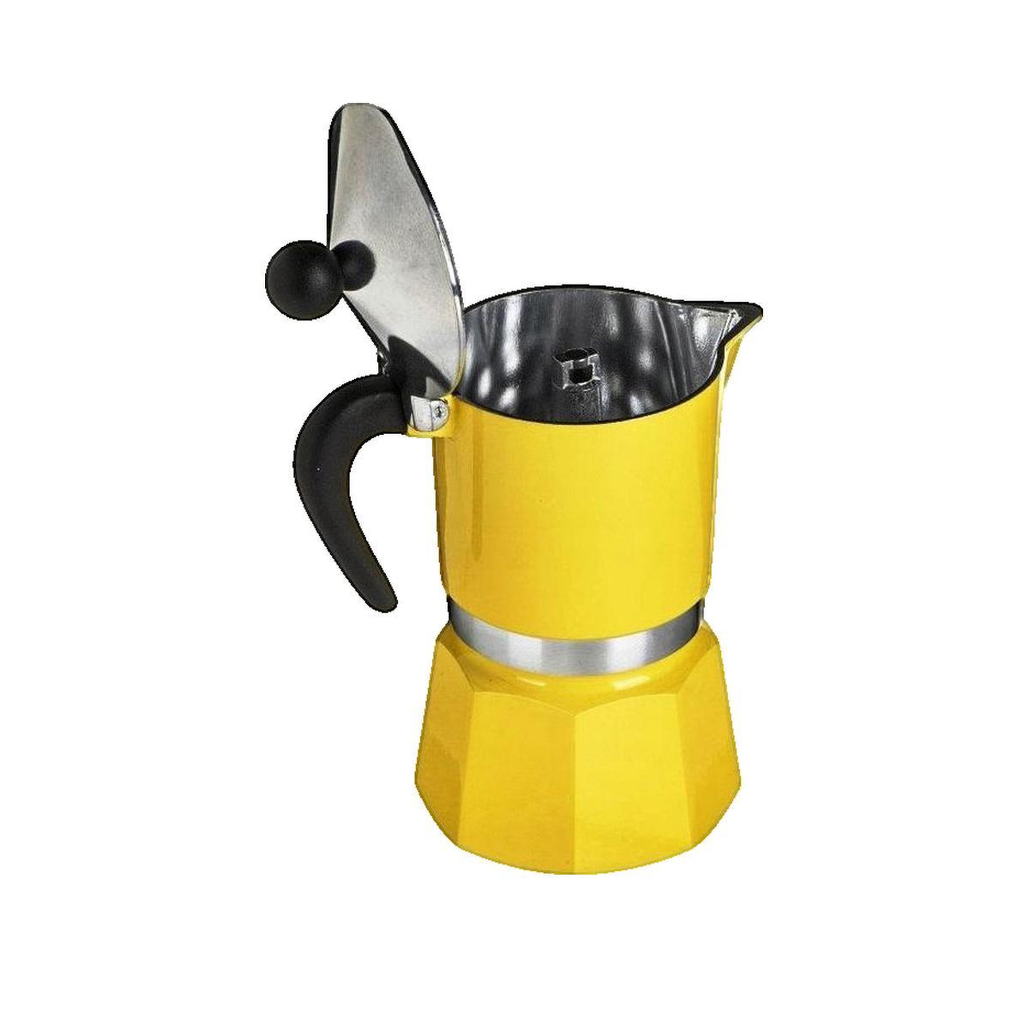 Voir la diapositive 3 : BIALETTI Cafetière italienne Bialetti jaune éclatant 3 tasses