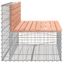 Voir la diapositive 4 : VIDAXL Banc de jardin design gabion 103x70x65cm bois massif de douglas