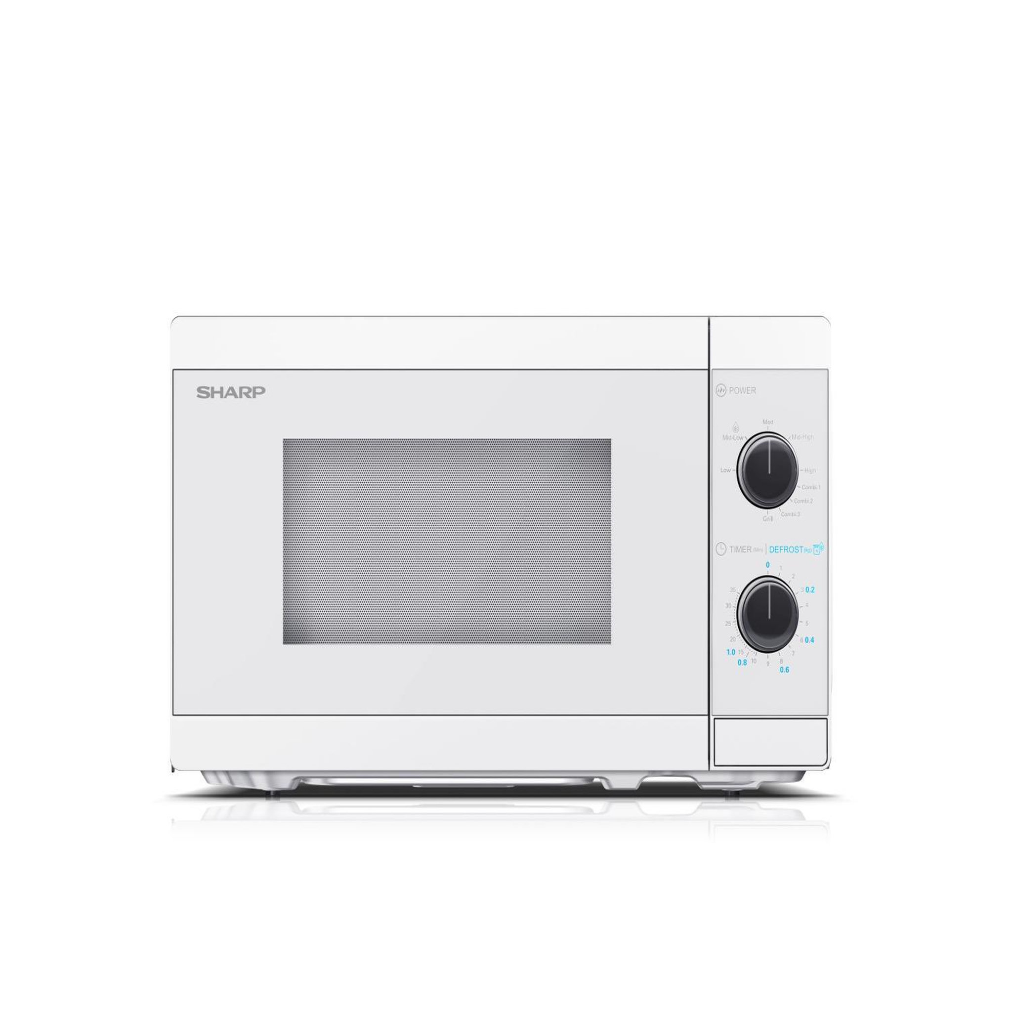Sharp Four à micro-ondes avec gril sharp yc-mg01e-c 20 l 800 w blanc