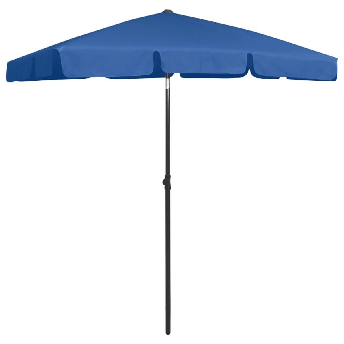 VIDAXL Parasol de plage bleu azure 180x120 cm