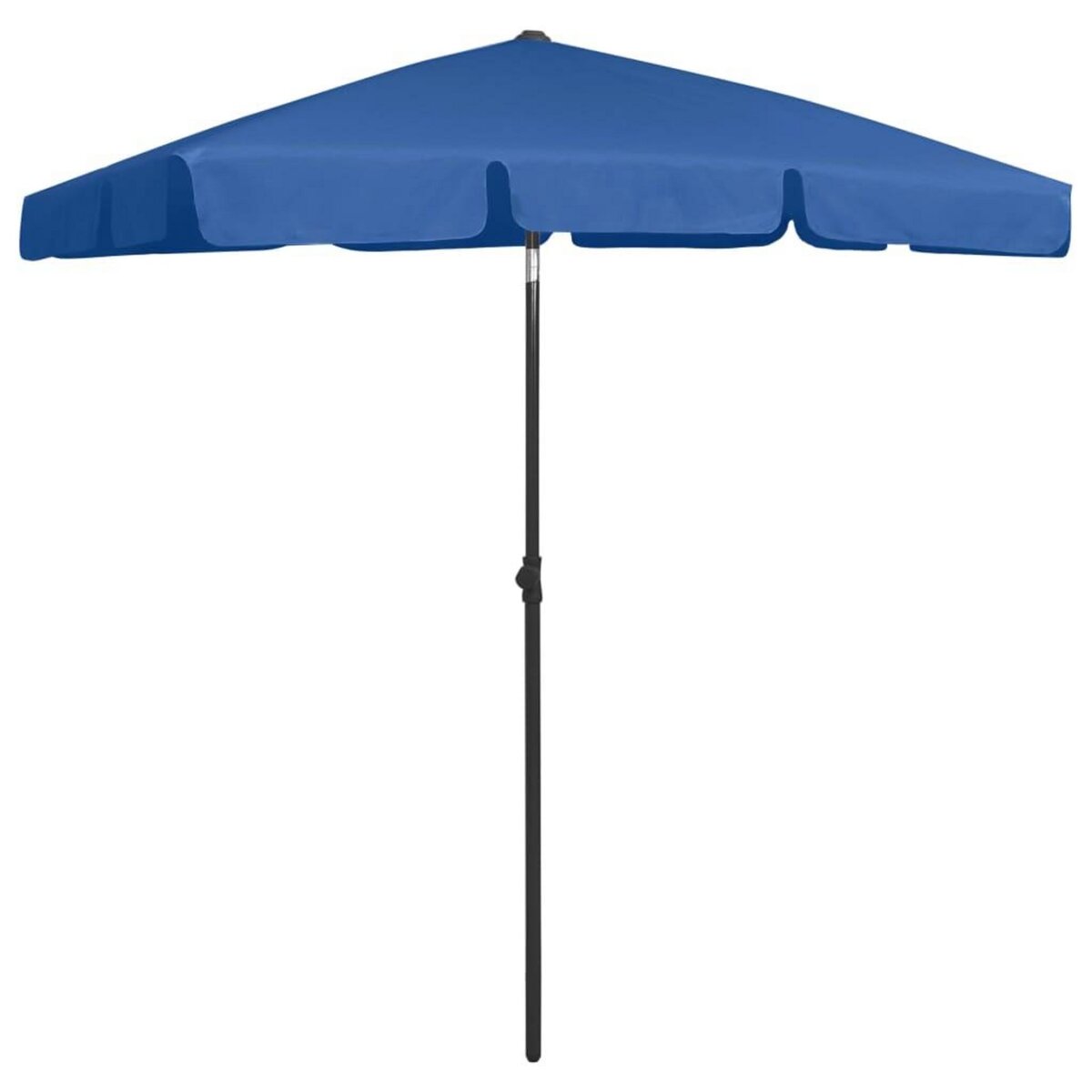 VIDAXL Parasol de plage bleu azure 180x120 cm