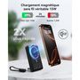 Voir la diapositive 5 : INIU Batterie externe 10 000 mAh MagPro slim noir