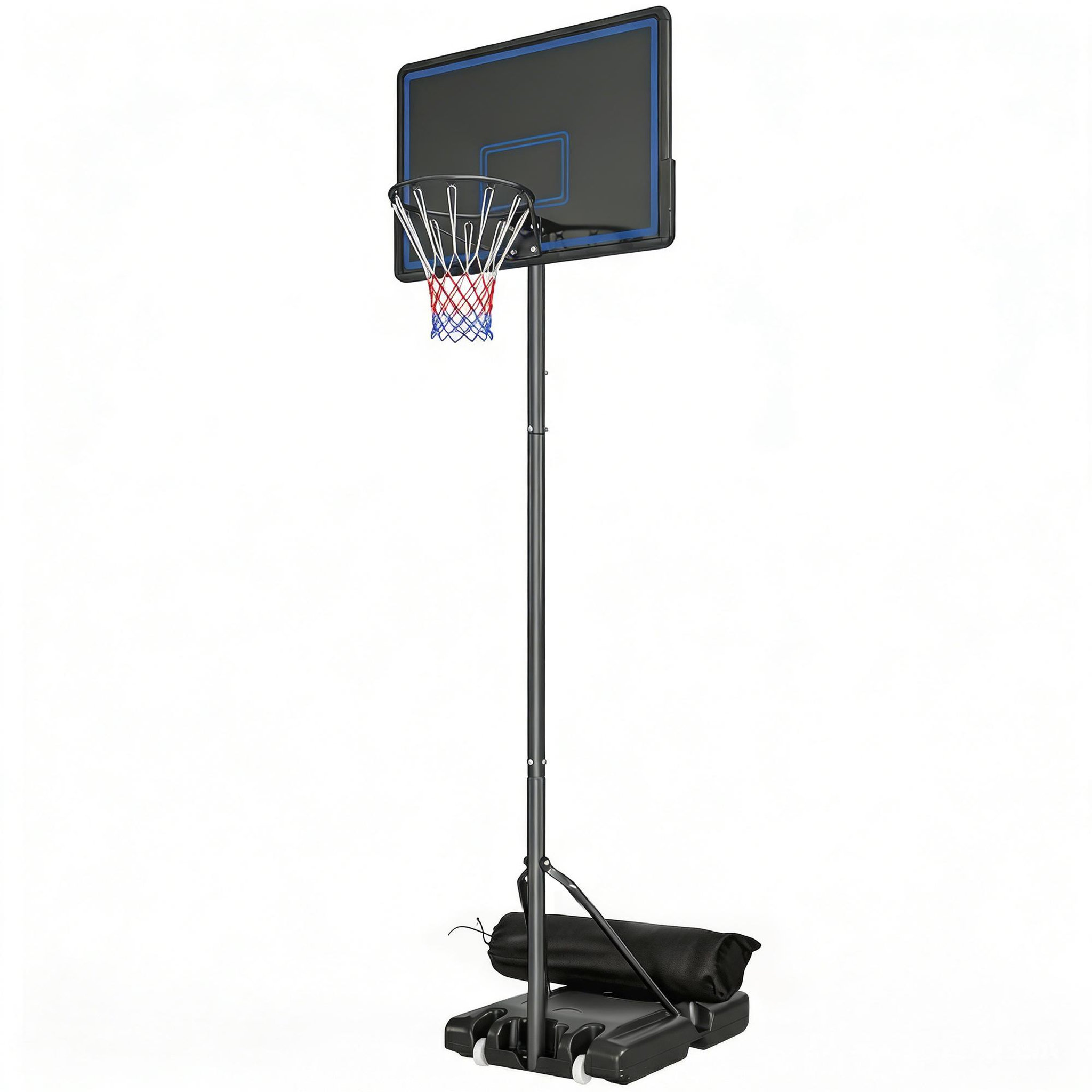 Voir la diapositive 5 : HOMCOM Panier de basketball sur pied mobile réglable h.1,35-3,05 m