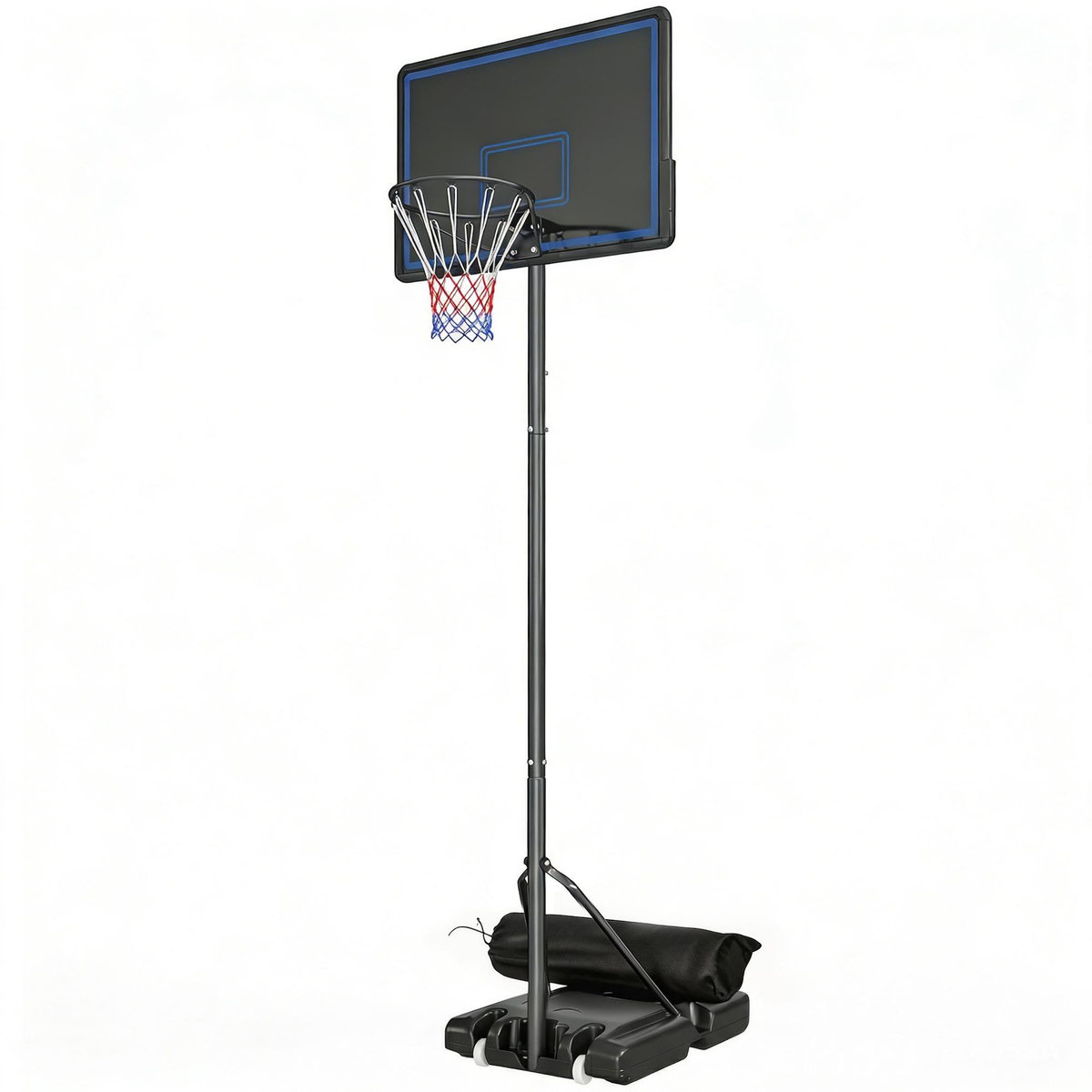 HOMCOM Panier de basketball sur pied mobile réglable H.1,35-3,05 m