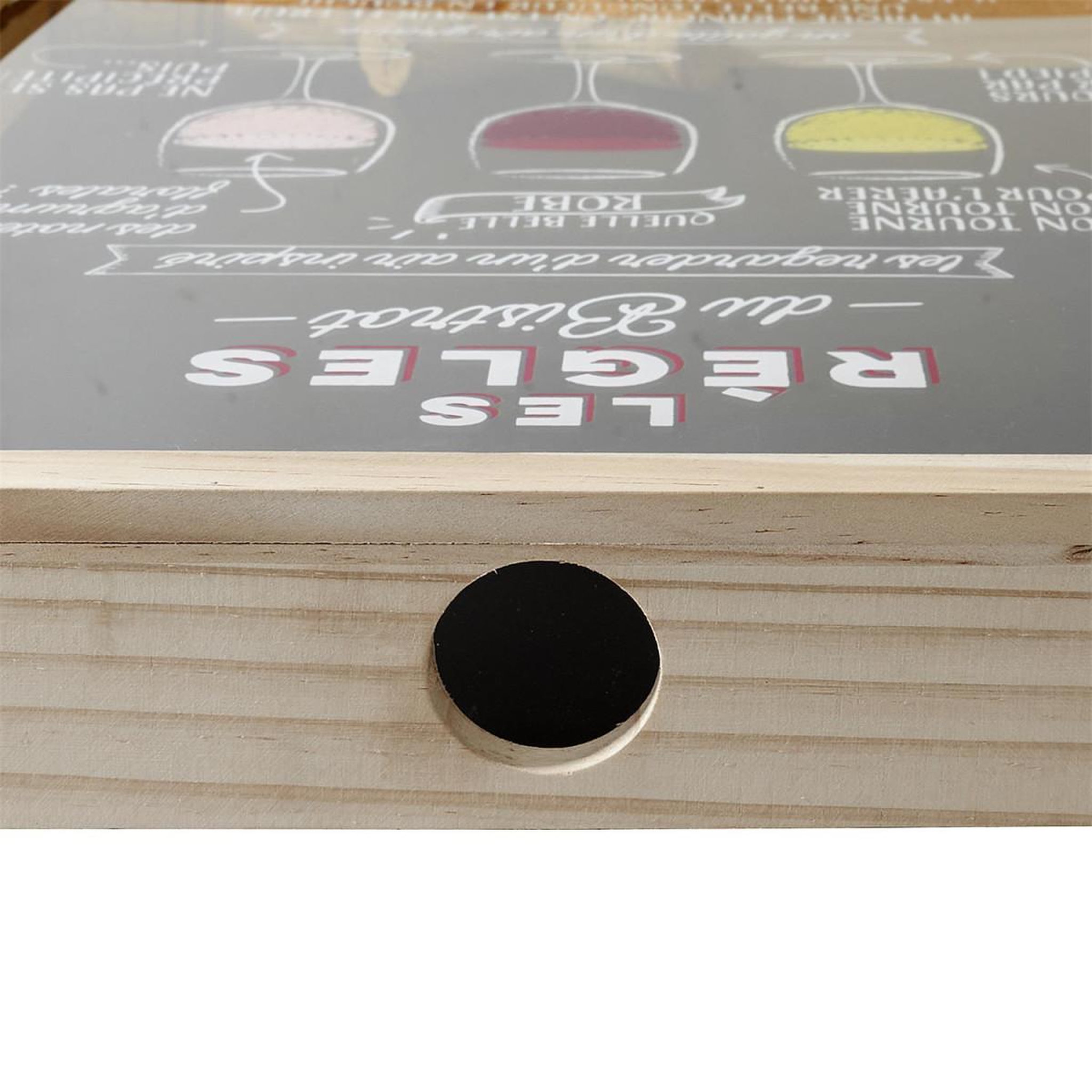 Voir la diapositive 3 : COOK CONCEPT Cadre collecteur de bouchon  bistrot  46cm noir