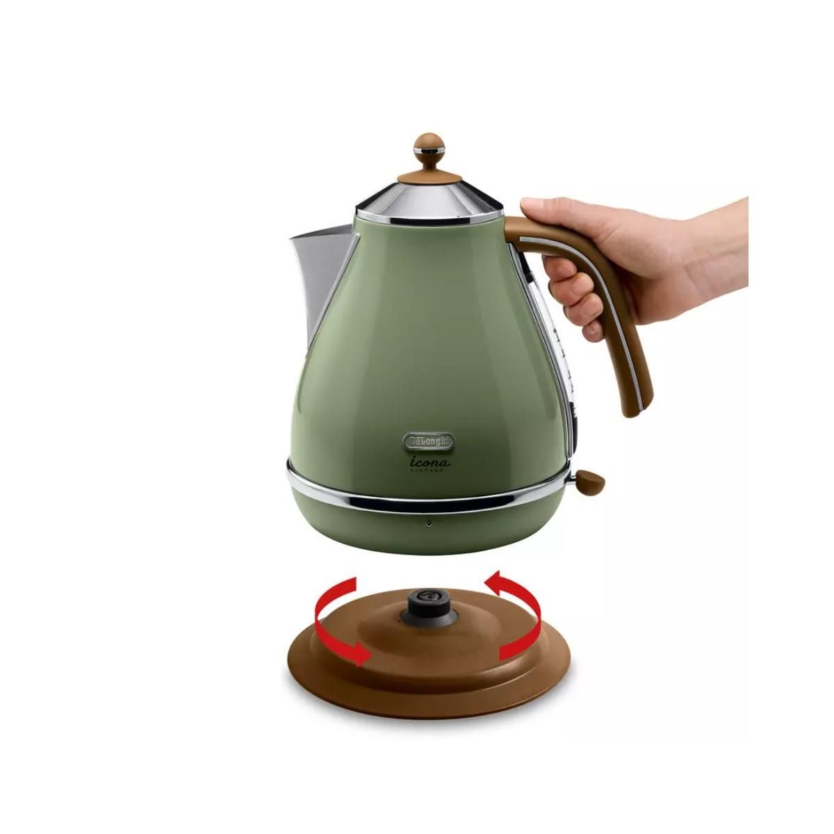 DELONGHI Bouilloire sans fil 1.7l 2000w - KBOV2001.GR