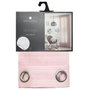 Voir la diapositive 2 : ATMOSPHERA Rideau Voilage Uni  Louis  140x240cm Rose