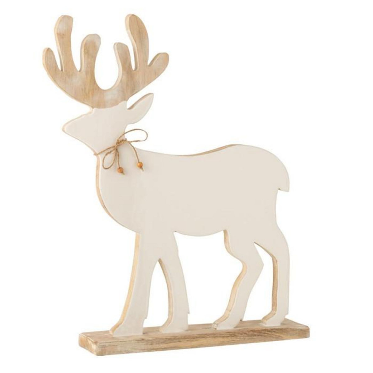 Paris Prix Statuette Déco  Renne sur Pied  56cm Blanc