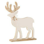 Paris Prix Statuette Déco  Renne sur Pied  56cm Blanc
