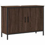 Voir la diapositive 2 : VIDAXL Armoire lavabo de salle de bain chene marron 80x30x60 cm