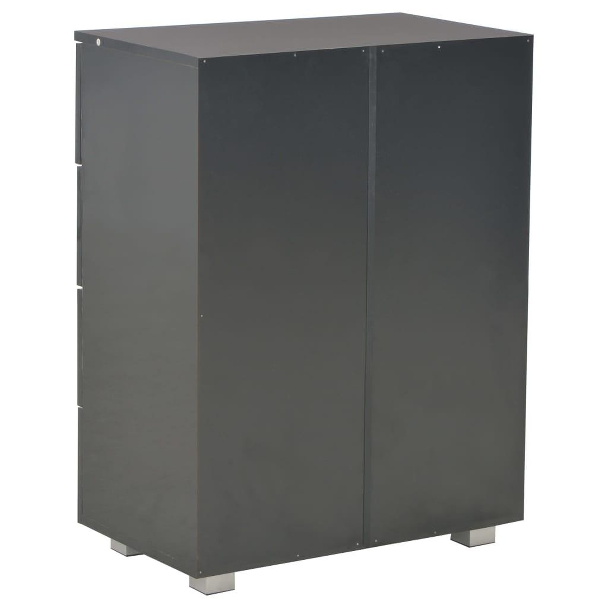 Voir la diapositive 5 : VIDAXL Buffet Noir brillant 60x35x80 cm Bois d'ingenierie