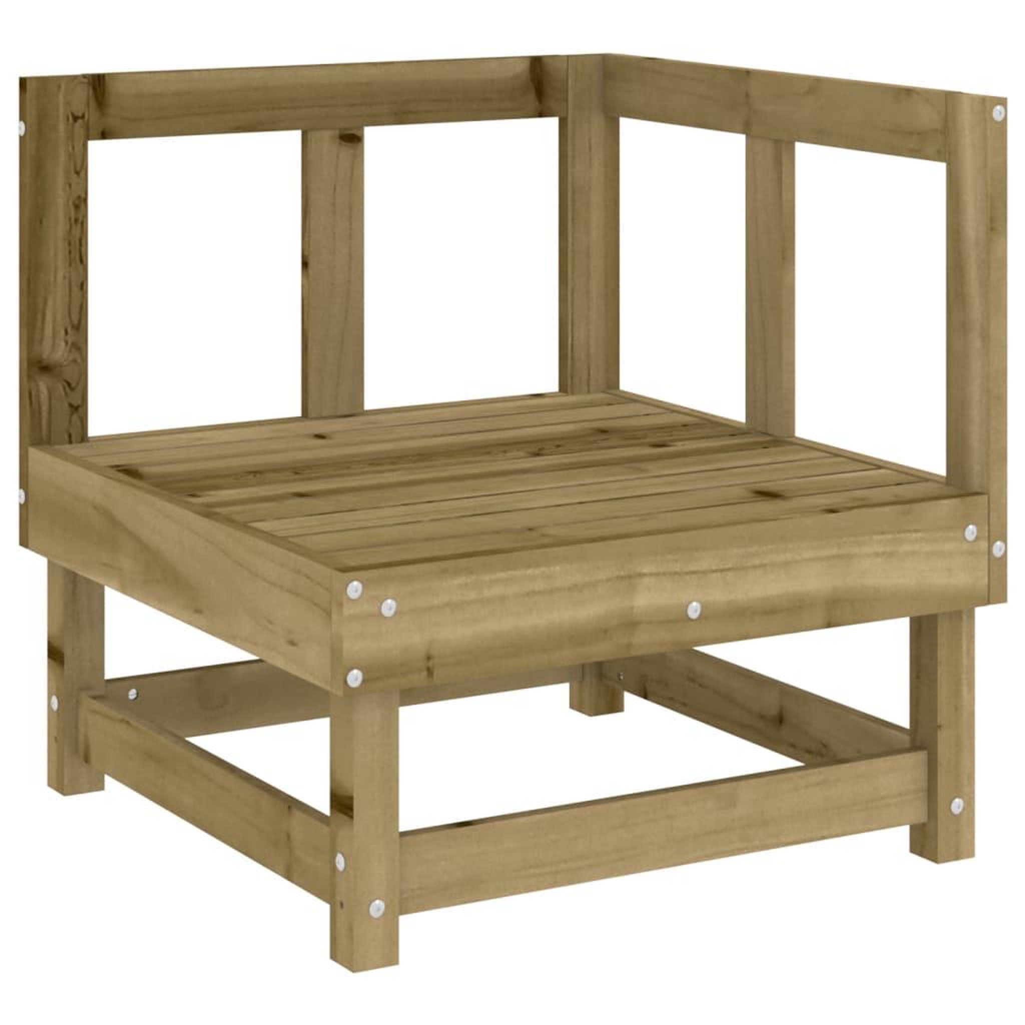 Voir la diapositive 3 : VIDAXL Salon de jardin 7 pcs bois de pin impregne