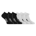 FREEGUN Lot de 6 paires de chaussettes tiges courtes homme Freegun noir/blanc. Coloris disponibles : Blanc