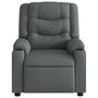 Voir la diapositive 6 : VIDAXL Fauteuil inclinable Gris foncé Tissu