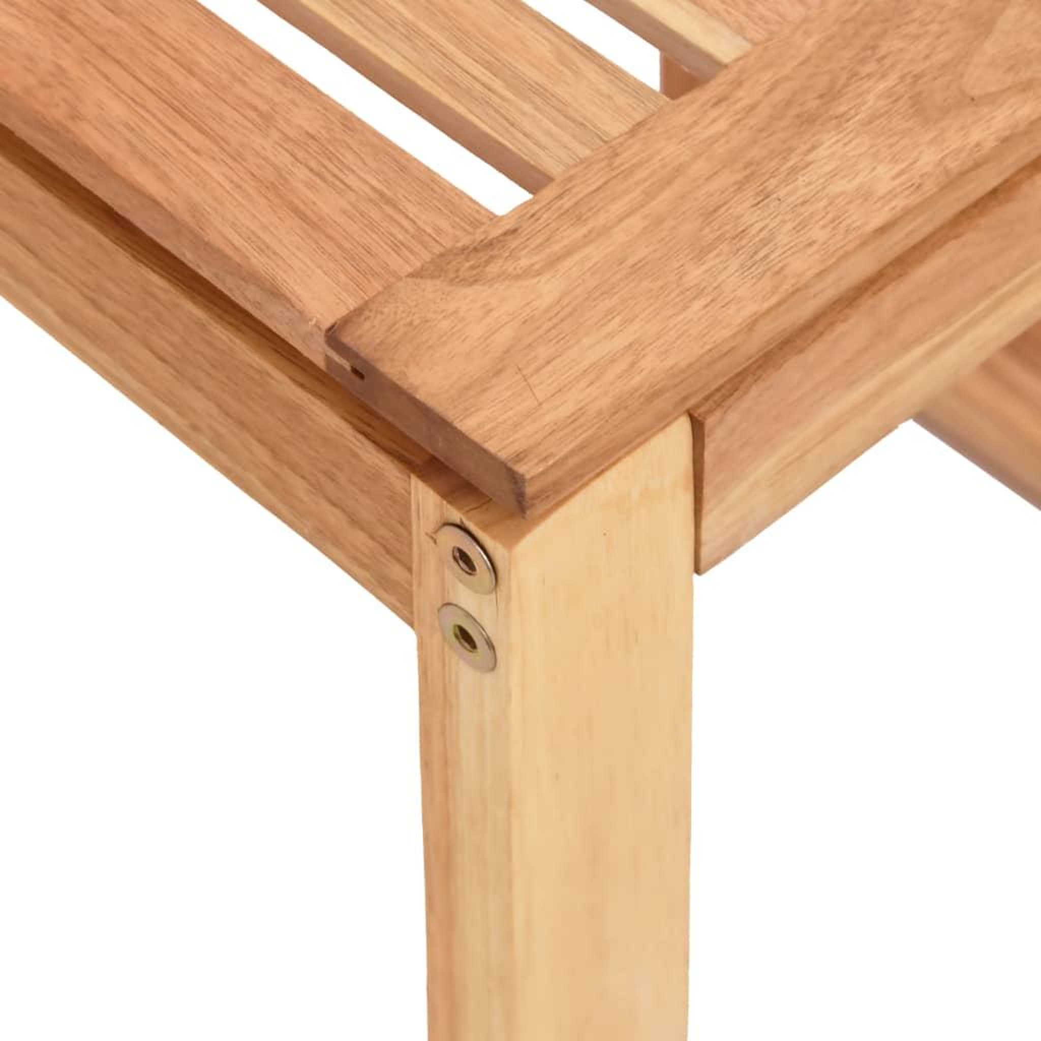 Voir la diapositive 5 : VIDAXL Tabouret de salle de bain 40x30x46 cm bois massif de noyer