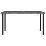 Voir la diapositive 2 : VIDAXL Table a dîner de jardin Gris 140x70x73 cm Resine tressee