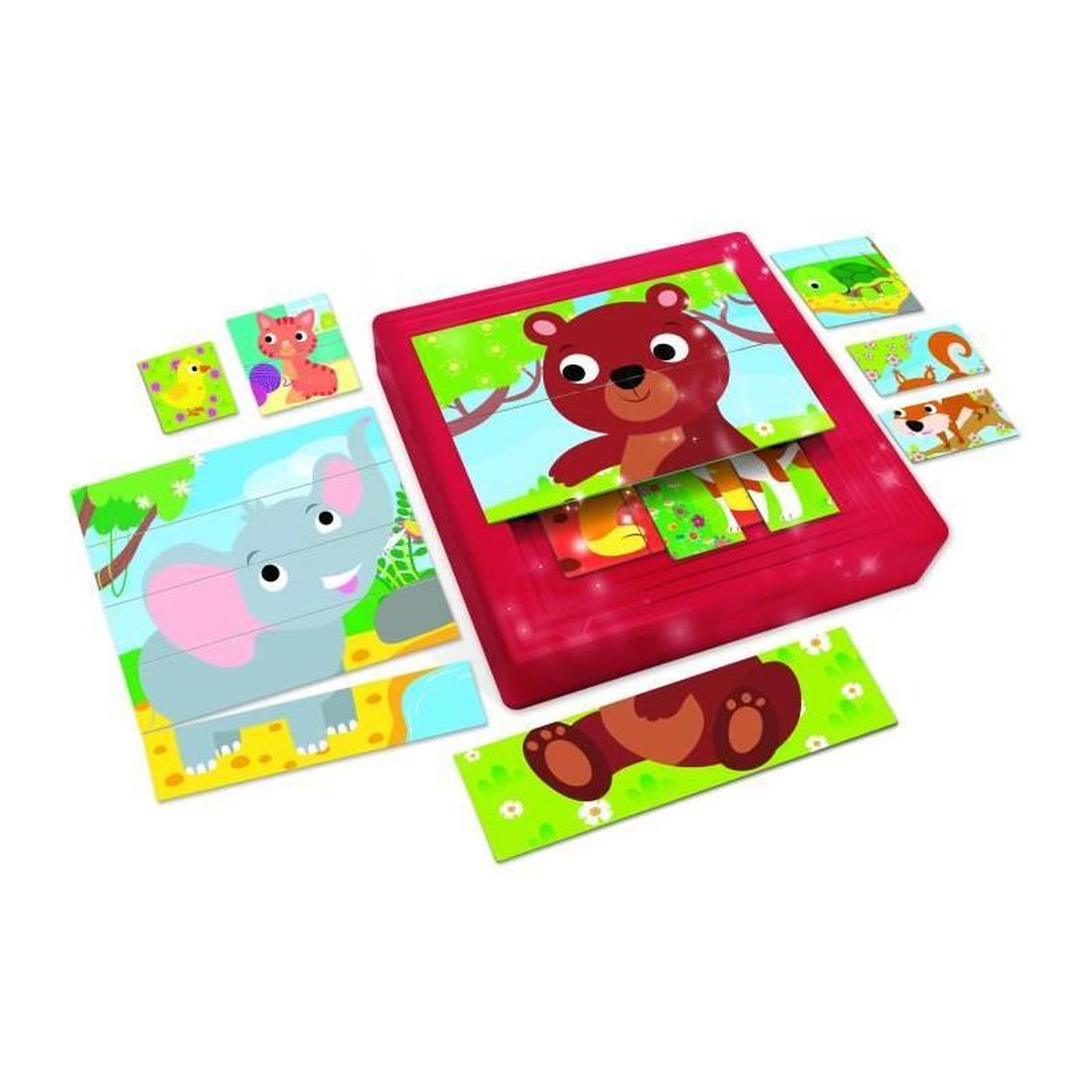 Voir la diapositive 2 : LISCIANI GIOCHI 8 puzzles progressifs - Carotina Baby - les Bébés Animaux - avec support auto correctif - LISCIANI
