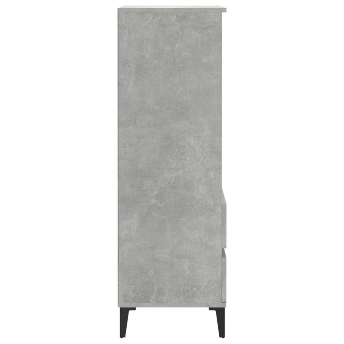 VIDAXL Buffet haut Gris beton 40x36x110 cm Bois d'ingenierie