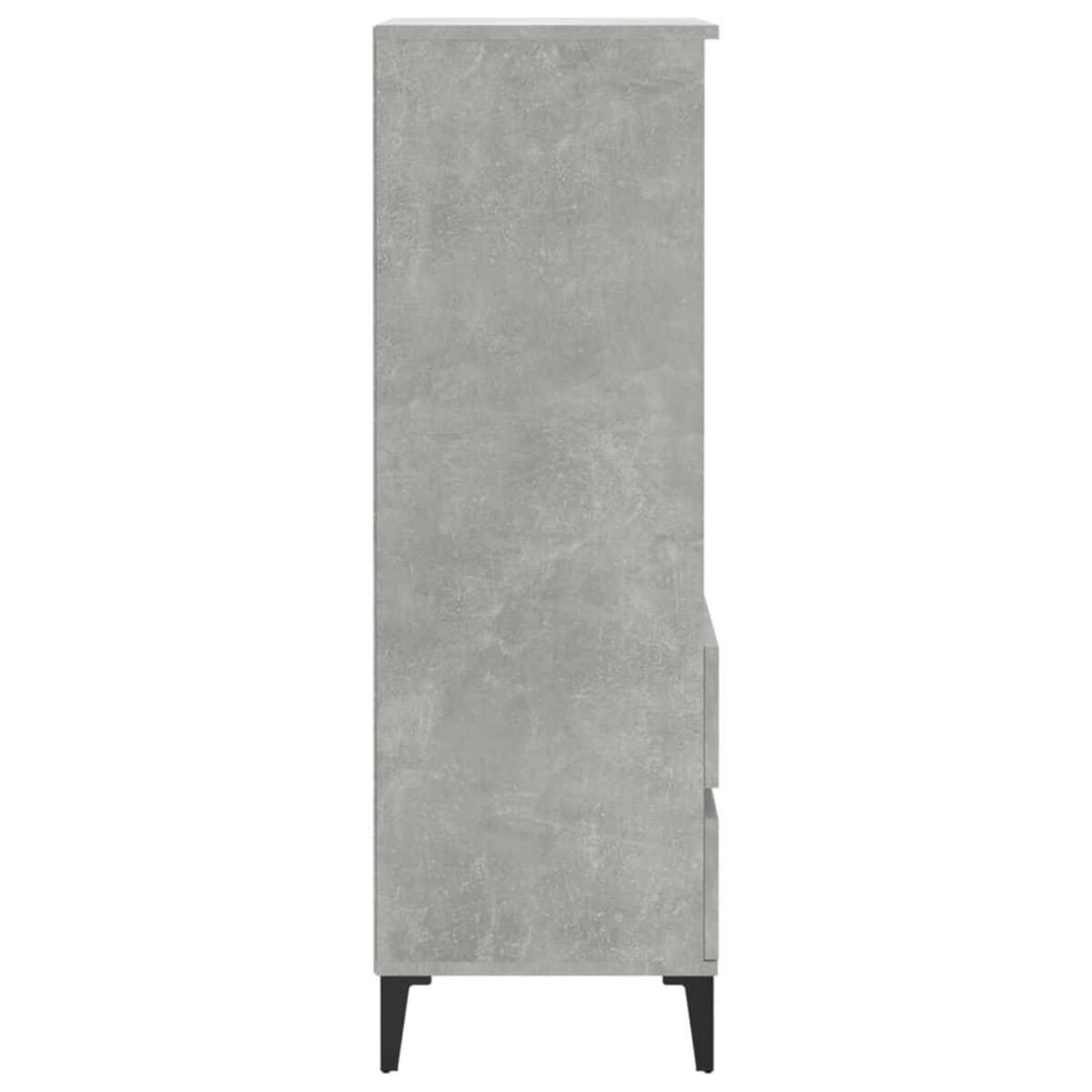 VIDAXL Buffet haut Gris beton 40x36x110 cm Bois d'ingenierie