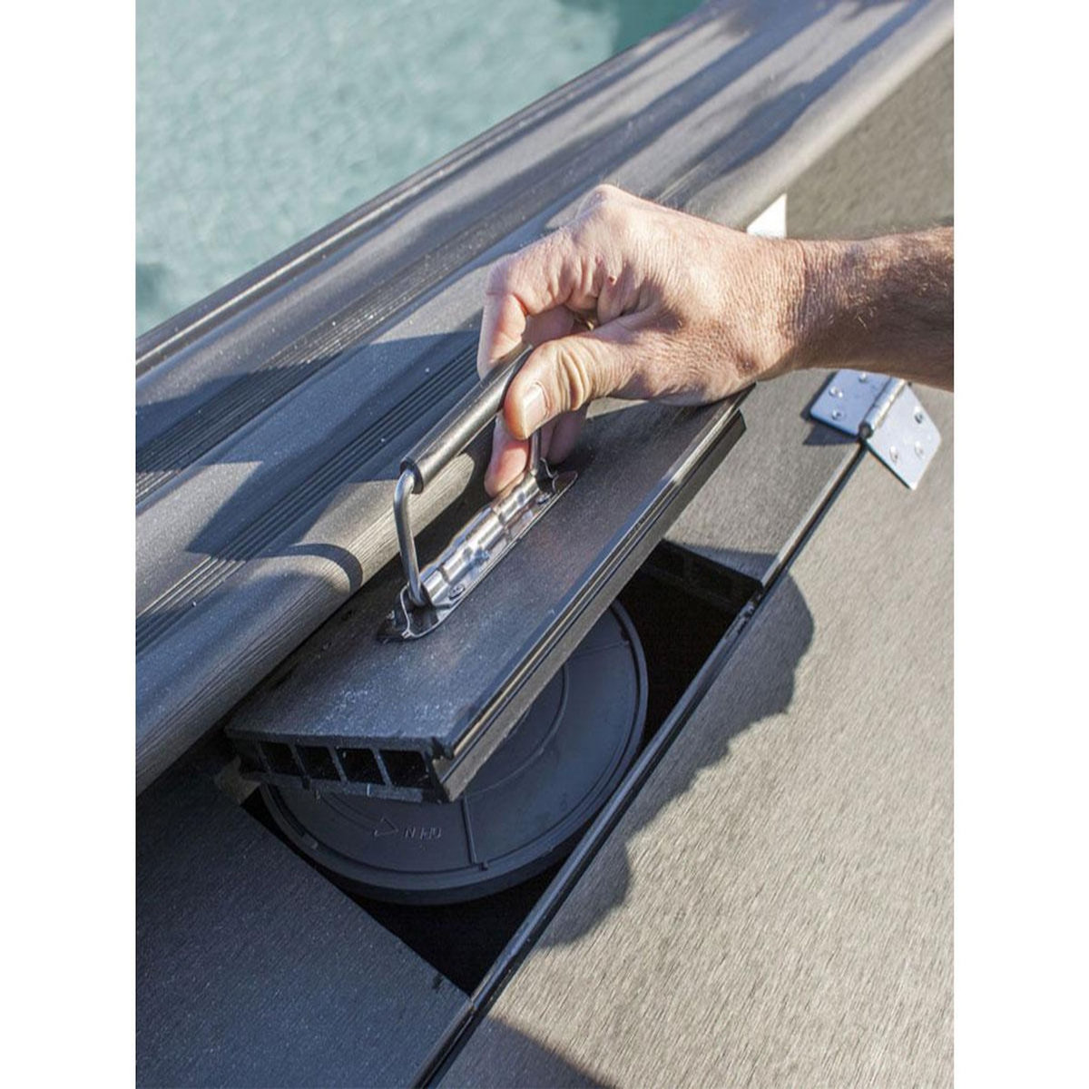 GRE Coffre de filtration composite pour piscine hauteur 0,96cm