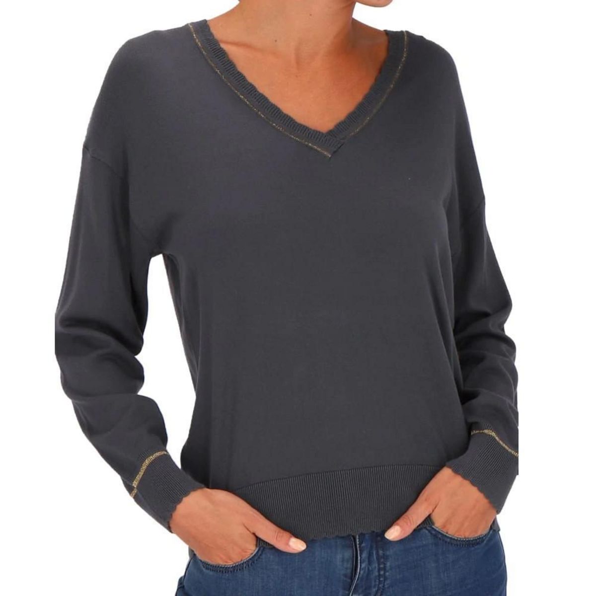 LES TROPEZIENNES Pull /Gris Femme Les Tropéziennes Solea