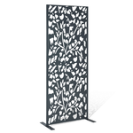 ID MARKET Panneau décoratif universel 150 x 50 CM FLOWER gris