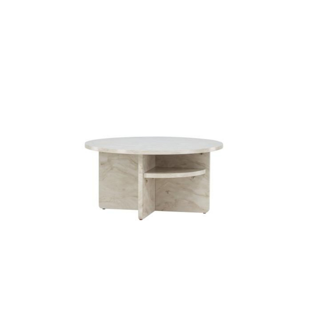 Paris Prix Table Basse Effet Marbre  Alesund   85cm Beige