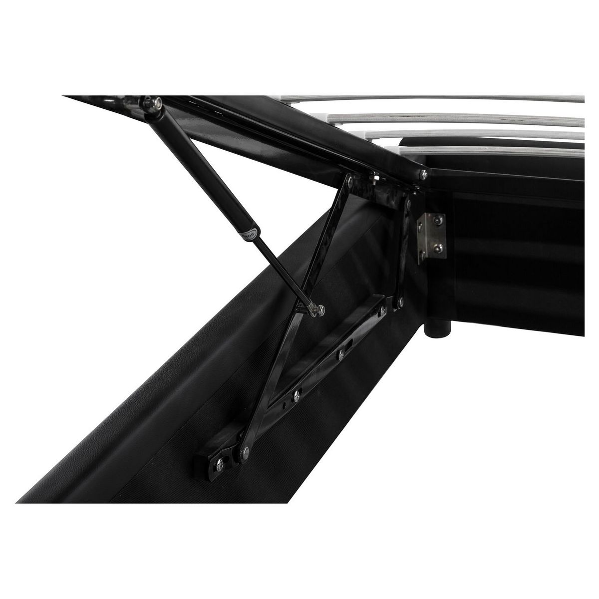 Lit coffre avec sommier relevable 140x190 cm LEO