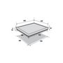 Voir la diapositive 2 : Sauter Table de cuisson induction 60cm 4 feux 7200w - spi1106b