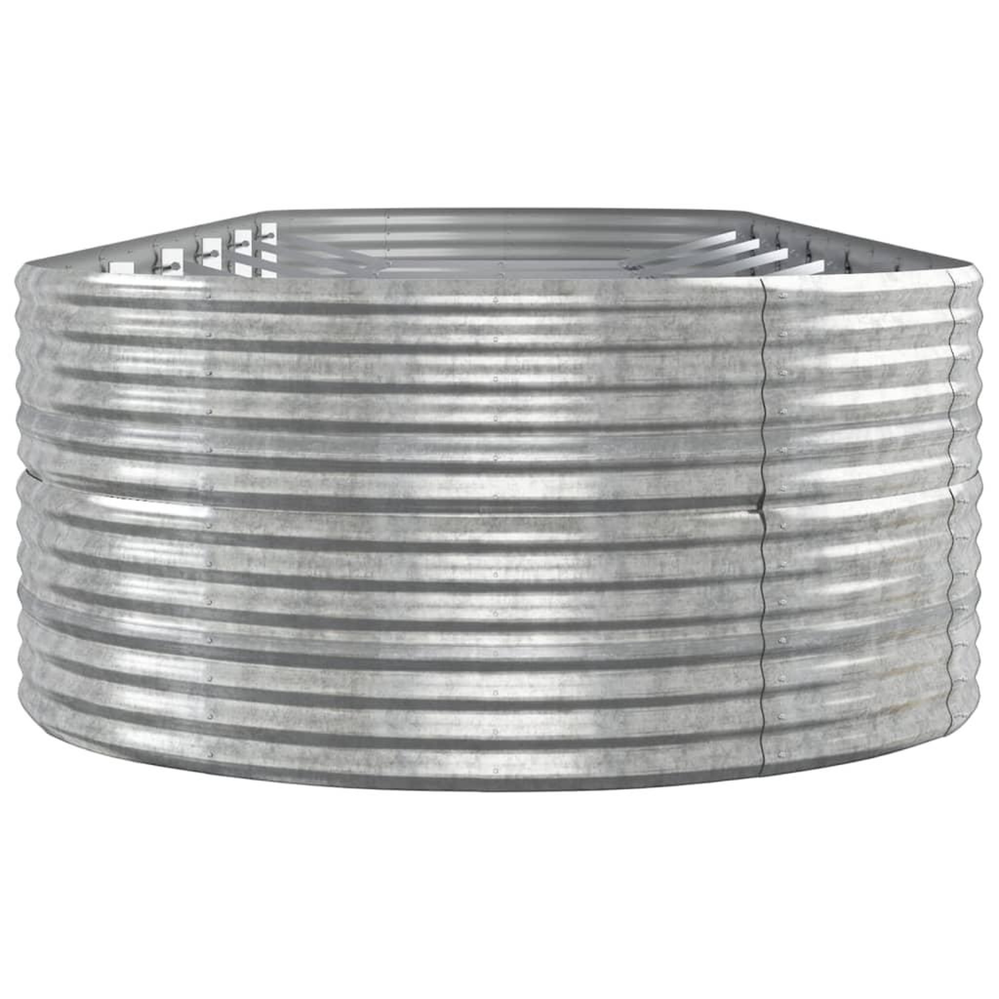 Voir la diapositive 4 : VIDAXL Lit sureleve de jardin Acier enduit de poudre Argente