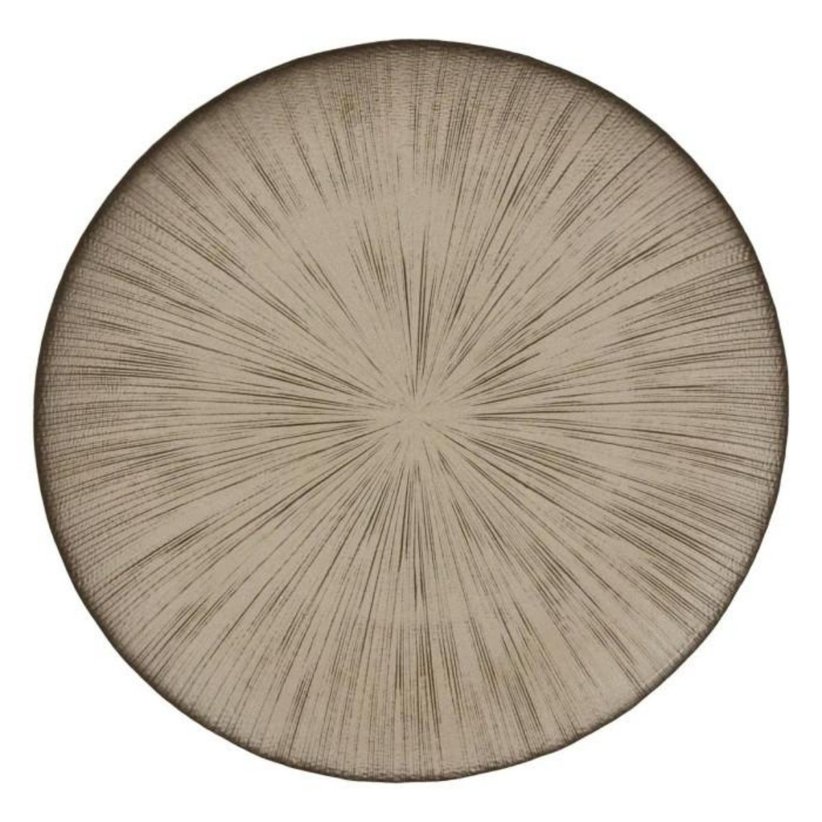 SECRET DE GOURMET Lot de 6 Assiettes Plates  Gloria  28cm Champagne