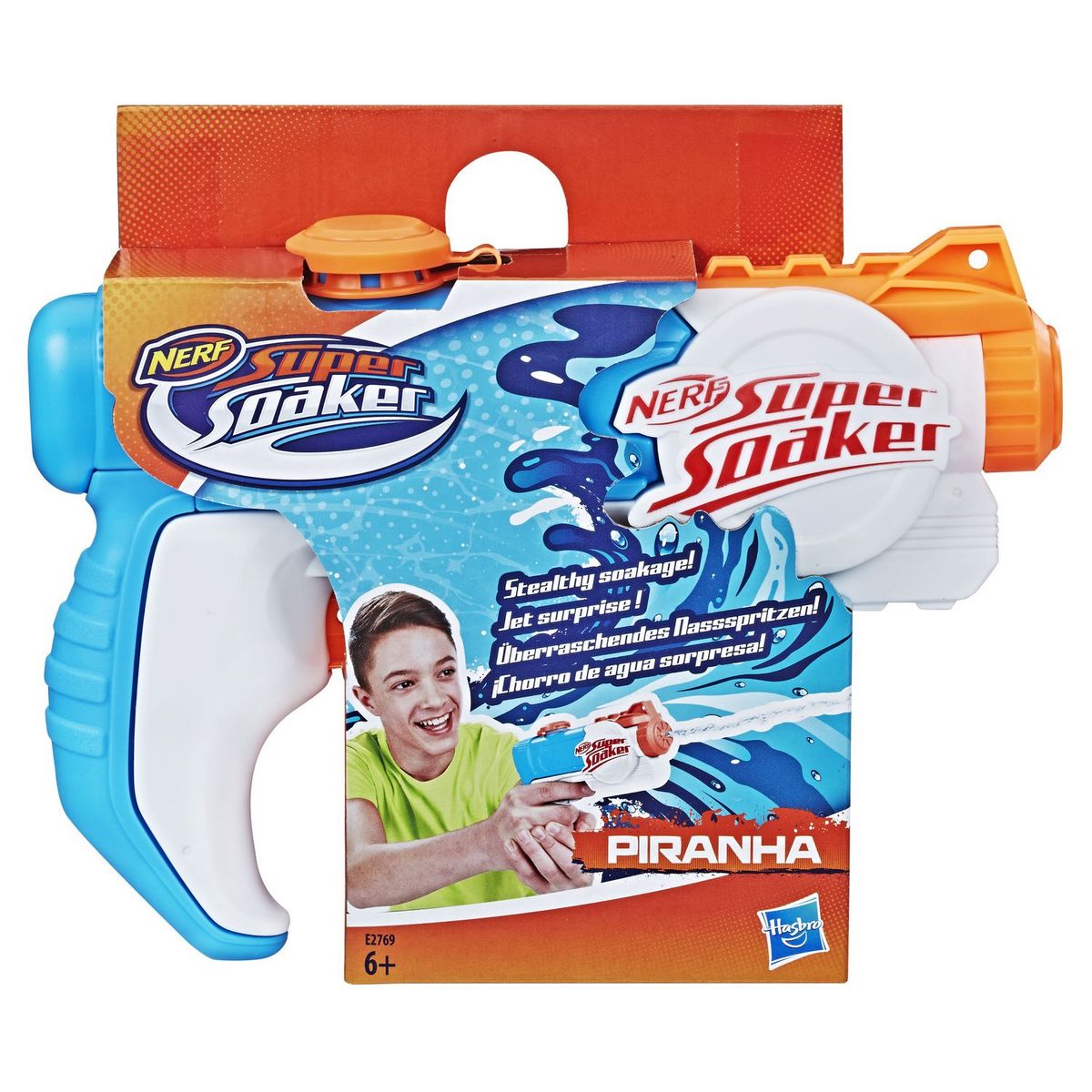 NERF Super Soaker Piranha Pistolet à eau jet surprise