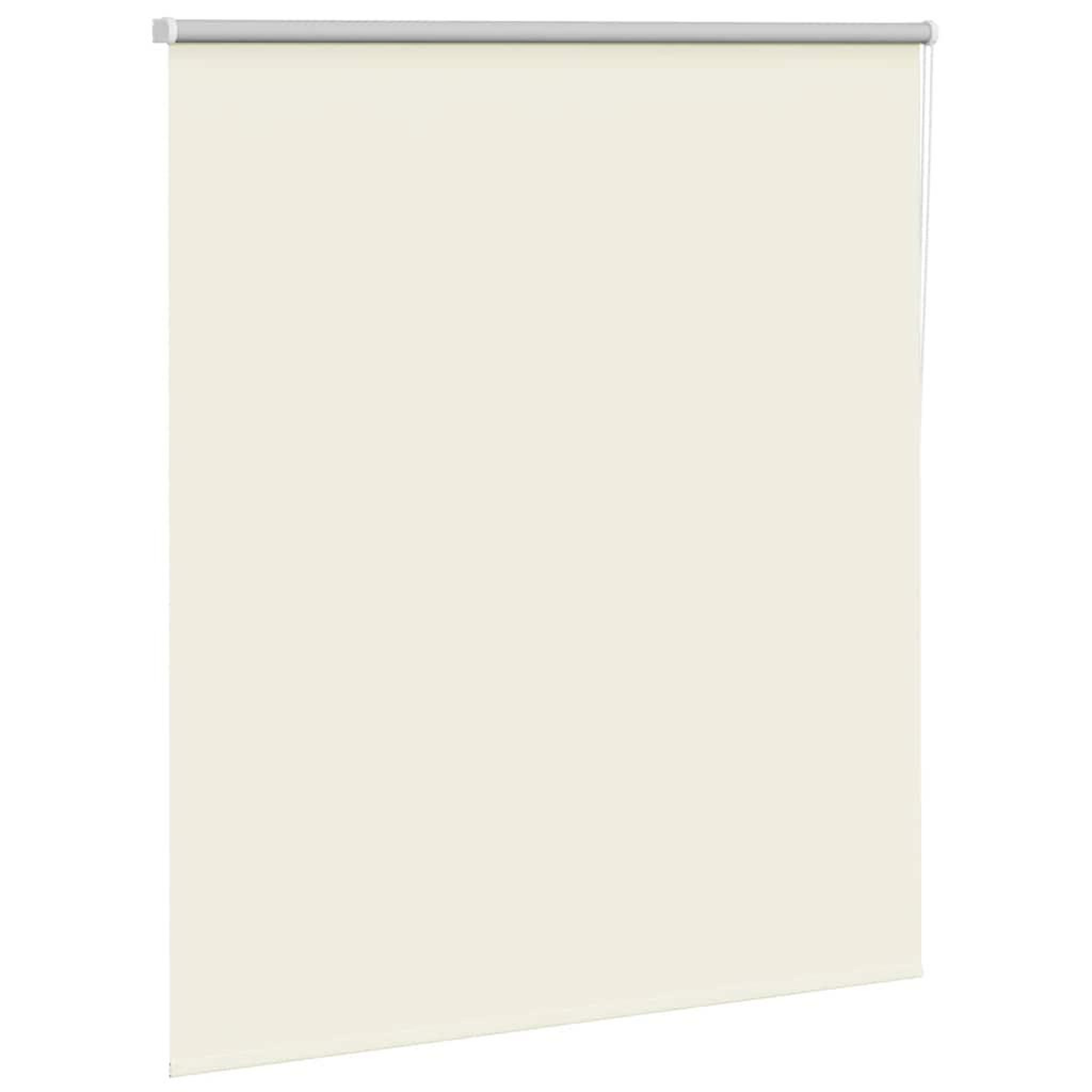 Voir la diapositive 3 : VIDAXL Store enrouleur occultant blanc casse 125x175 cm largeur tissu