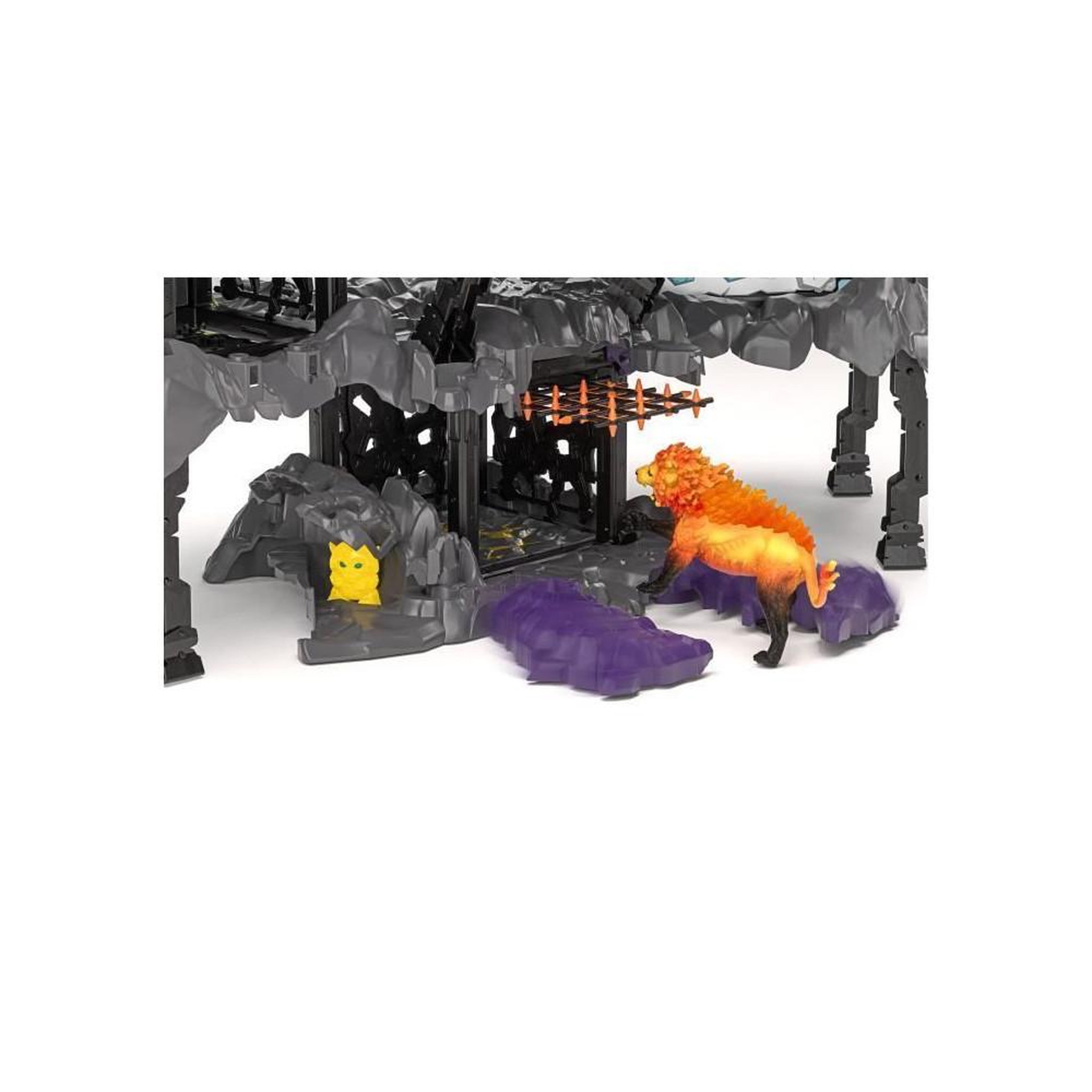 Voir la diapositive 5 : Schleich Coffret MasterCave Smashrador Eldrador, 18 fonctions, 6 figurines, SCHLEICH 42757 Eldrador Creatures, 119 pieces, Des 7 ans