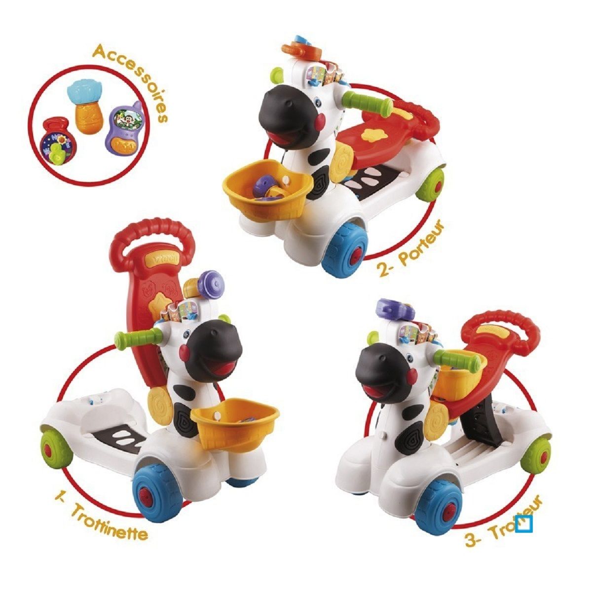 VTECH Trottino mon zèbre rigolo
