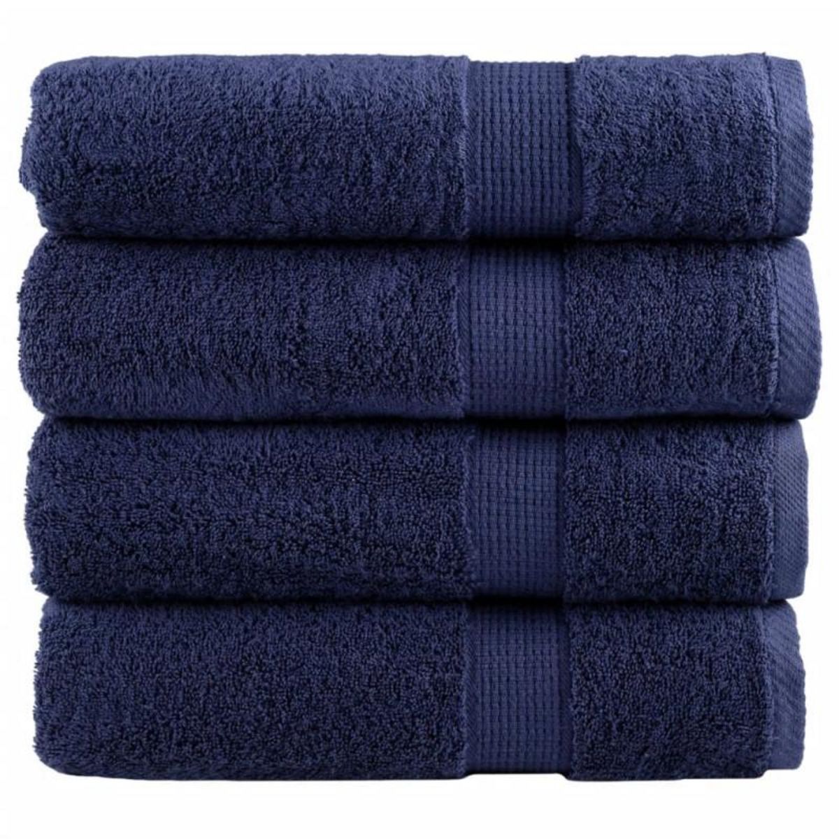 VIDAXL Serviettes de douche de qualité supérieure SOLUND 4 pcs